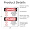 Signmission 3.5 in Width, Vinyl Decal, Rectangle, Bilingual OS-2PACK-DS-D-35-VS-1016 - alternate 6
